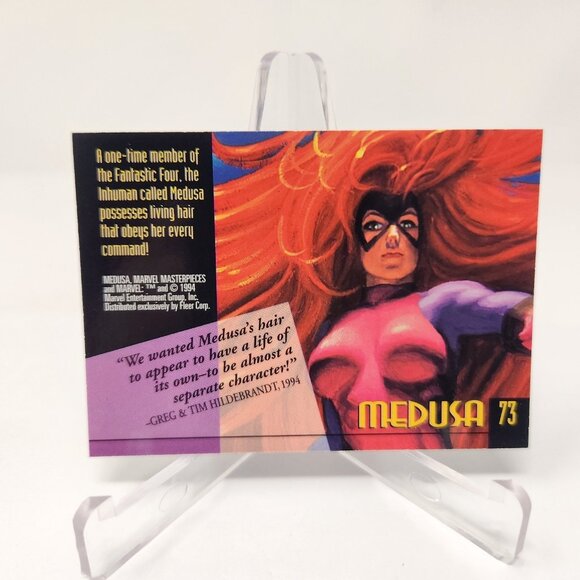 Medusa #73 1994 Marvel Masterpieces Trading Card (a80) - Picture 2 of 3